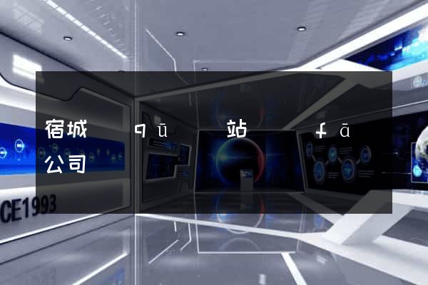 宿城區(qū)網站開發(fā)公司