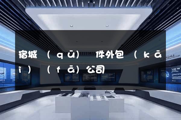 宿城區(qū)軟件外包開(kāi)發(fā)公司