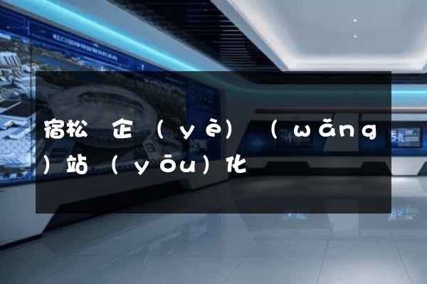 宿松縣企業(yè)網(wǎng)站優(yōu)化