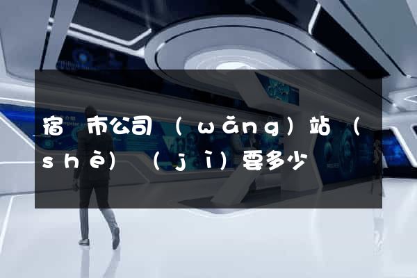 宿遷市公司網(wǎng)站設(shè)計(jì)要多少錢