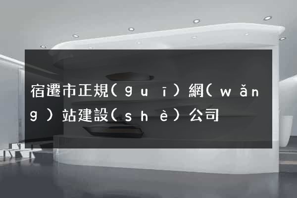 宿遷市正規(guī)網(wǎng)站建設(shè)公司