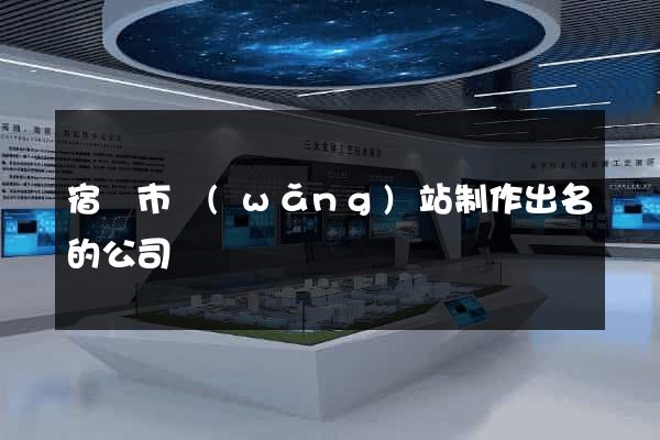 宿遷市網(wǎng)站制作出名的公司