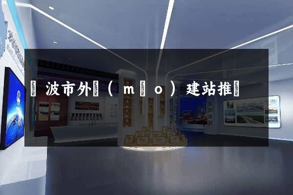 寧波市外貿(mào)建站推廣