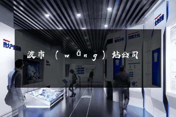寧波市網(wǎng)站公司
