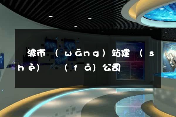 寧波市網(wǎng)站建設(shè)開發(fā)公司