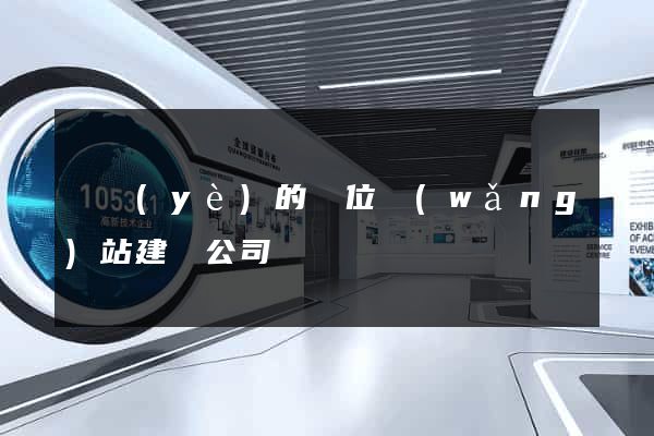專業(yè)的單位網(wǎng)站建設公司