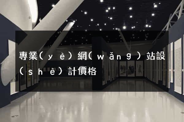 專業(yè)網(wǎng)站設(shè)計價格