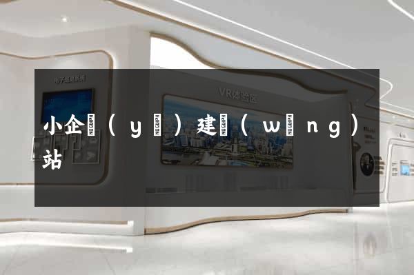 小企業(yè)建網(wǎng)站
