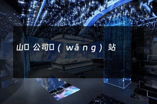山東公司網(wǎng)站