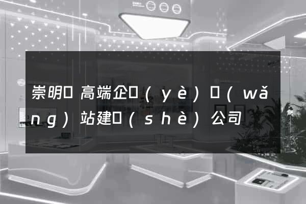 崇明縣高端企業(yè)網(wǎng)站建設(shè)公司