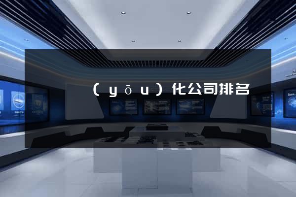 嵊泗縣優(yōu)化公司排名