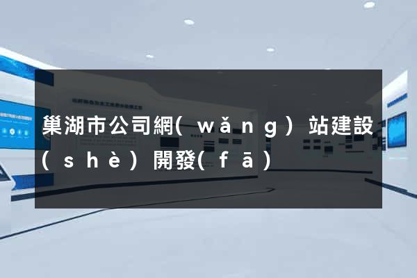 巢湖市公司網(wǎng)站建設(shè)開發(fā)