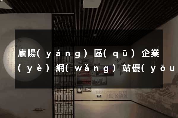 廬陽(yáng)區(qū)企業(yè)網(wǎng)站優(yōu)化