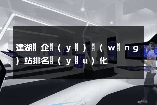 建湖縣企業(yè)網(wǎng)站排名優(yōu)化