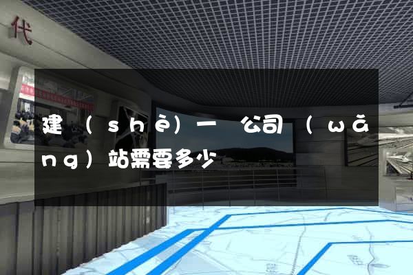 建設(shè)一個公司網(wǎng)站需要多少錢