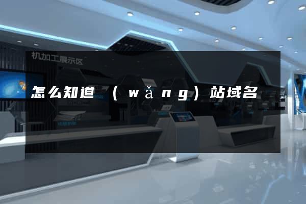 怎么知道網(wǎng)站域名