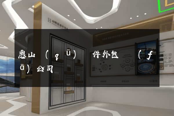 惠山區(qū)軟件外包開發(fā)公司