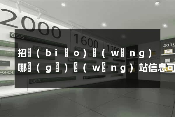 招標(biāo)網(wǎng)哪個(gè)網(wǎng)站信息可靠