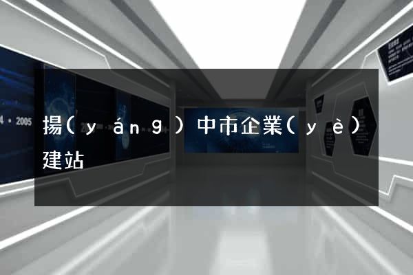 揚(yáng)中市企業(yè)建站