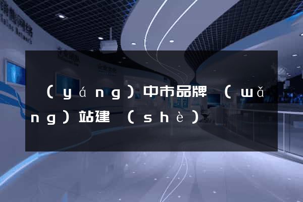 揚(yáng)中市品牌網(wǎng)站建設(shè)