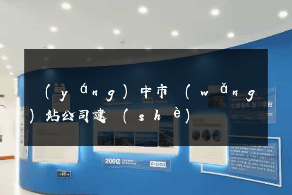 揚(yáng)中市網(wǎng)站公司建設(shè)