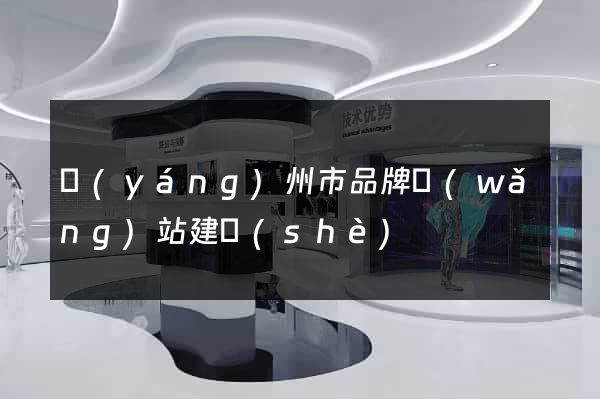 揚(yáng)州市品牌網(wǎng)站建設(shè)