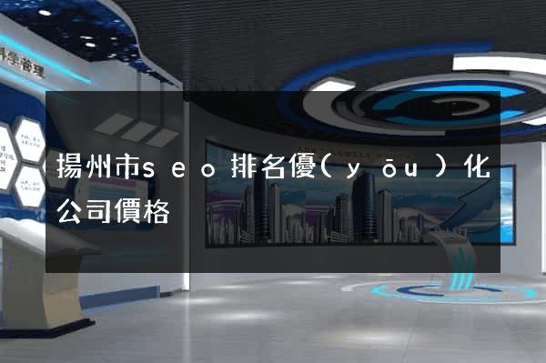 揚州市seo排名優(yōu)化公司價格