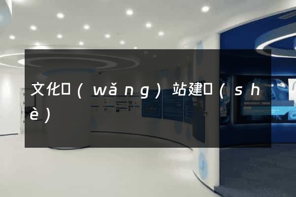 文化網(wǎng)站建設(shè)