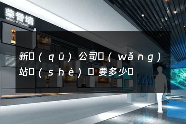 新區(qū)公司網(wǎng)站設(shè)計要多少錢