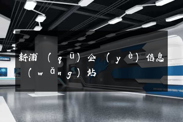 新浦區(qū)企業(yè)信息網(wǎng)站