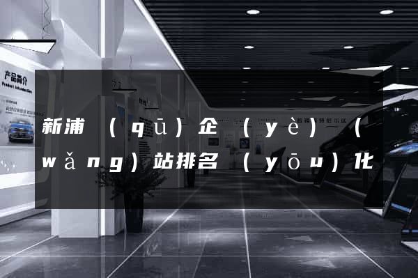 新浦區(qū)企業(yè)網(wǎng)站排名優(yōu)化