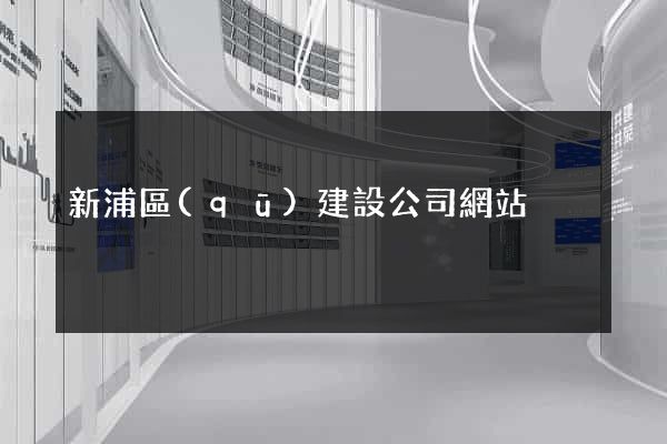 新浦區(qū)建設公司網站