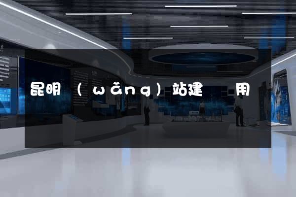 昆明網(wǎng)站建設費用