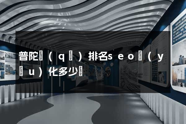 普陀區(qū)排名seo優(yōu)化多少錢