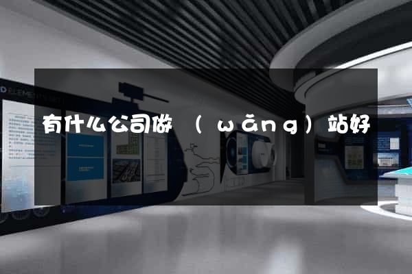 有什么公司做網(wǎng)站好