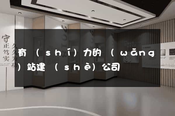 有實(shí)力的網(wǎng)站建設(shè)公司