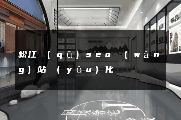 松江區(qū)seo網(wǎng)站優(yōu)化