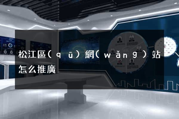 松江區(qū)網(wǎng)站怎么推廣