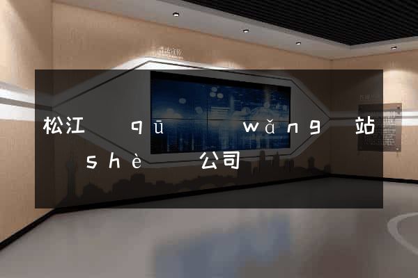 松江區(qū)網(wǎng)站設(shè)計公司