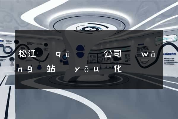 松江區(qū)設計公司網(wǎng)站優(yōu)化