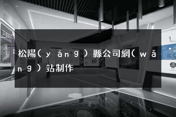松陽(yáng)縣公司網(wǎng)站制作
