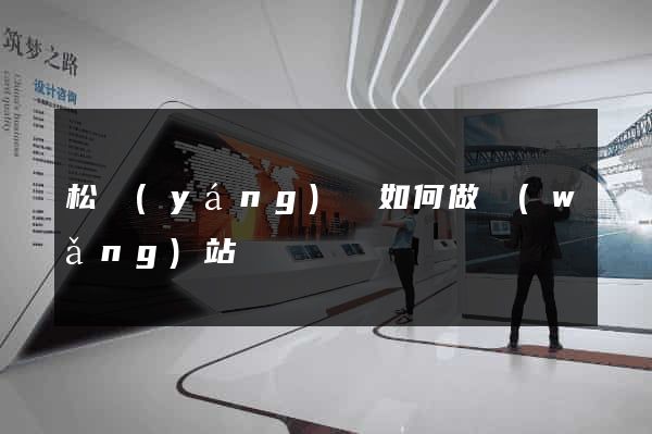 松陽(yáng)縣如何做網(wǎng)站