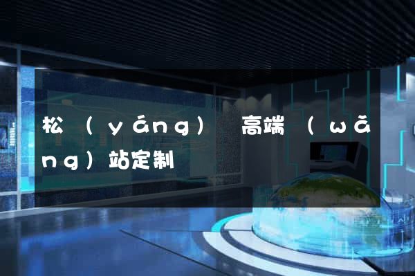 松陽(yáng)縣高端網(wǎng)站定制