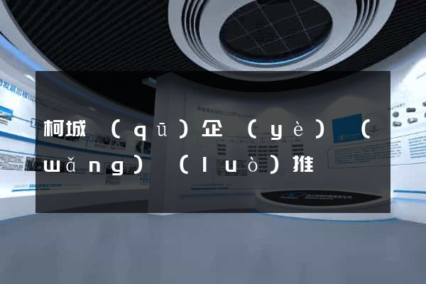 柯城區(qū)企業(yè)網(wǎng)絡(luò)推廣