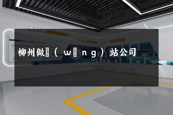 柳州做網(wǎng)站公司