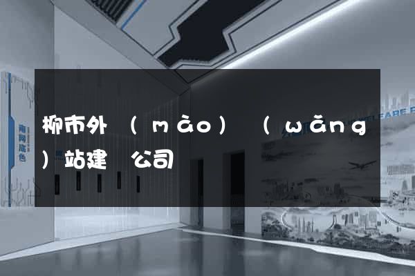 柳市外貿(mào)網(wǎng)站建設公司