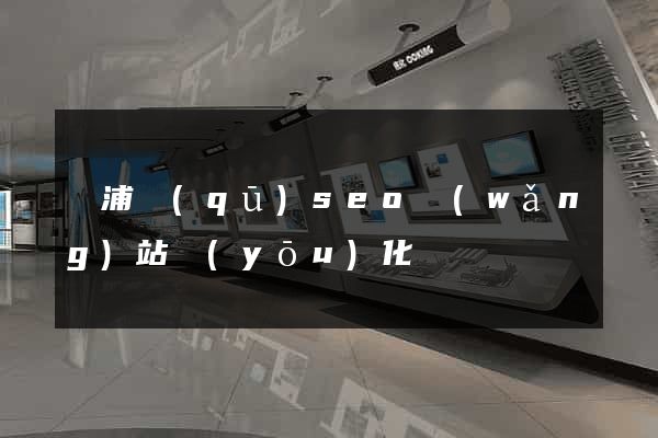 楊浦區(qū)seo網(wǎng)站優(yōu)化