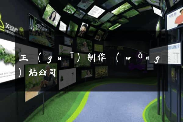 正規(guī)制作網(wǎng)站公司