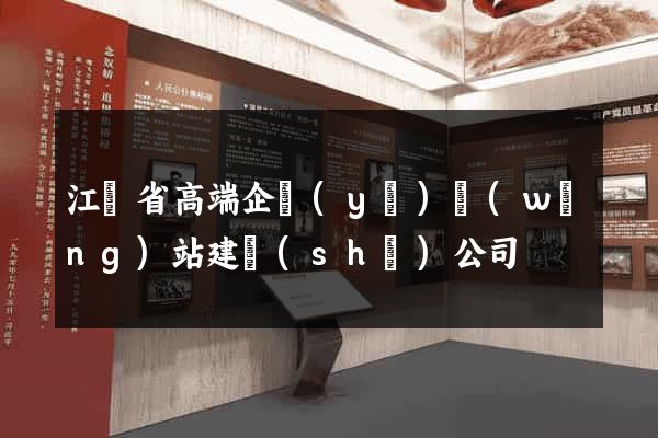 江蘇省高端企業(yè)網(wǎng)站建設(shè)公司