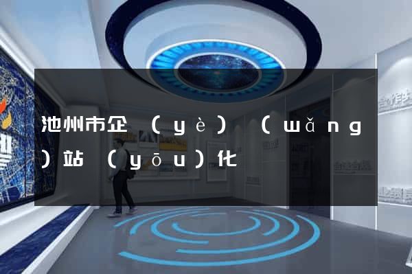 池州市企業(yè)網(wǎng)站優(yōu)化